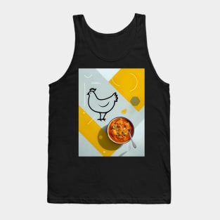 Butter chicken minimalist art Tank Top